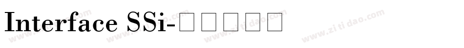 Interface SSi字体转换
